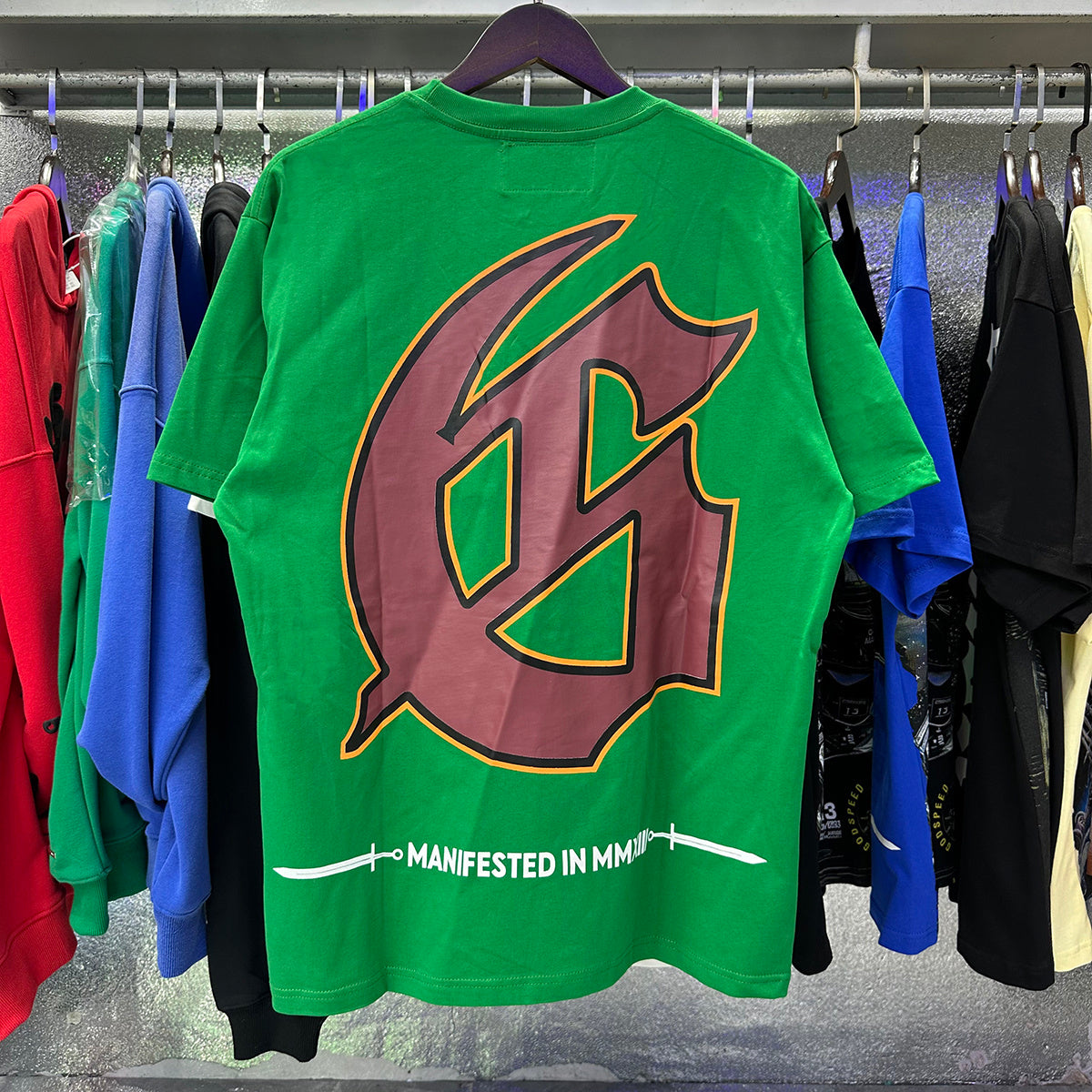 Camiseta Godspeed baseball verde