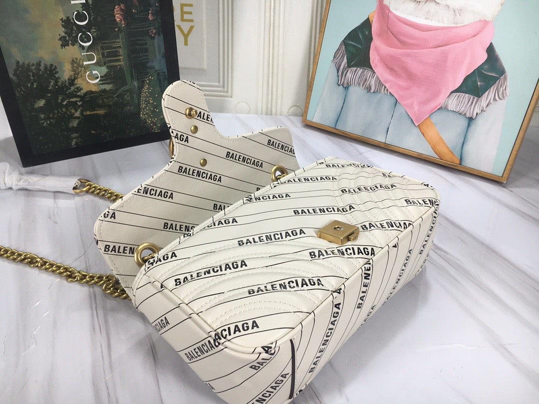 Bolso Gucci x Balenciaga Marmont Gg Claro