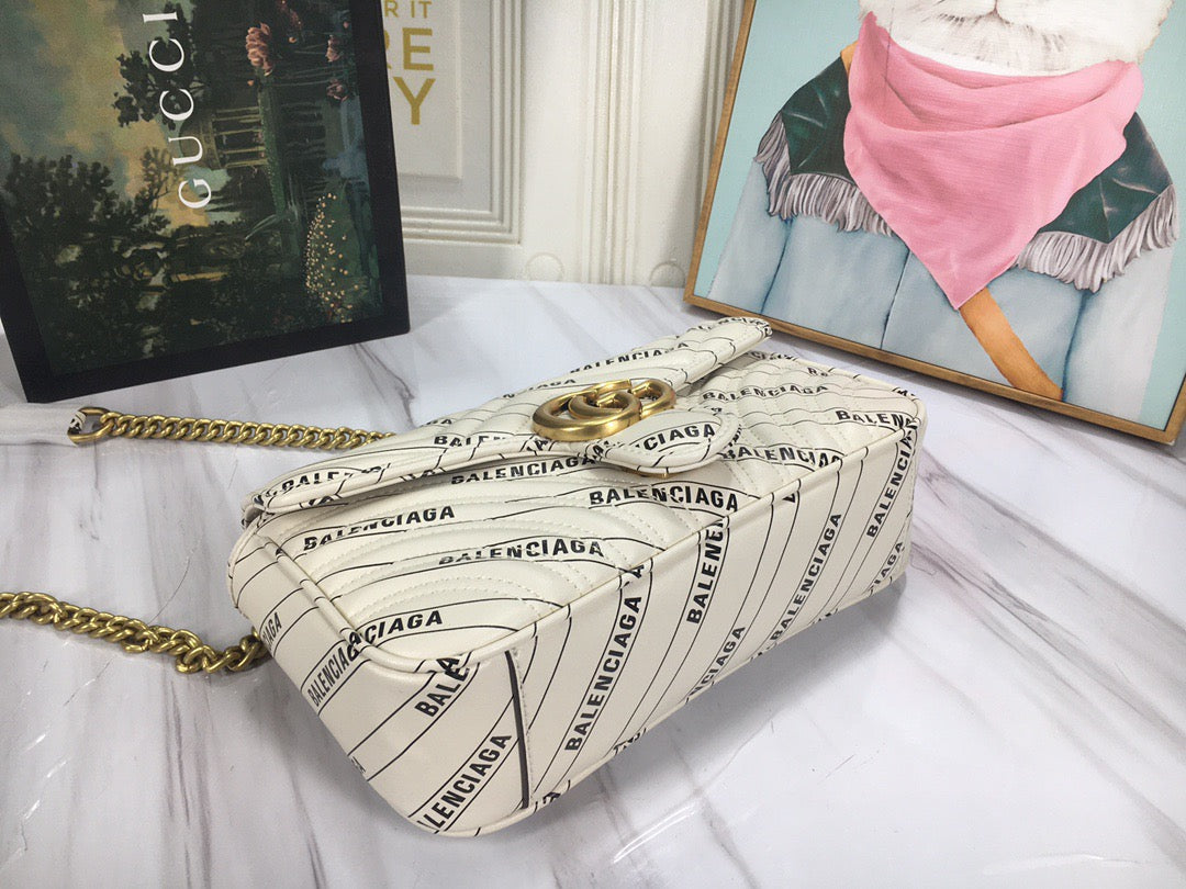Bolso Gucci x Balenciaga Marmont Gg Claro