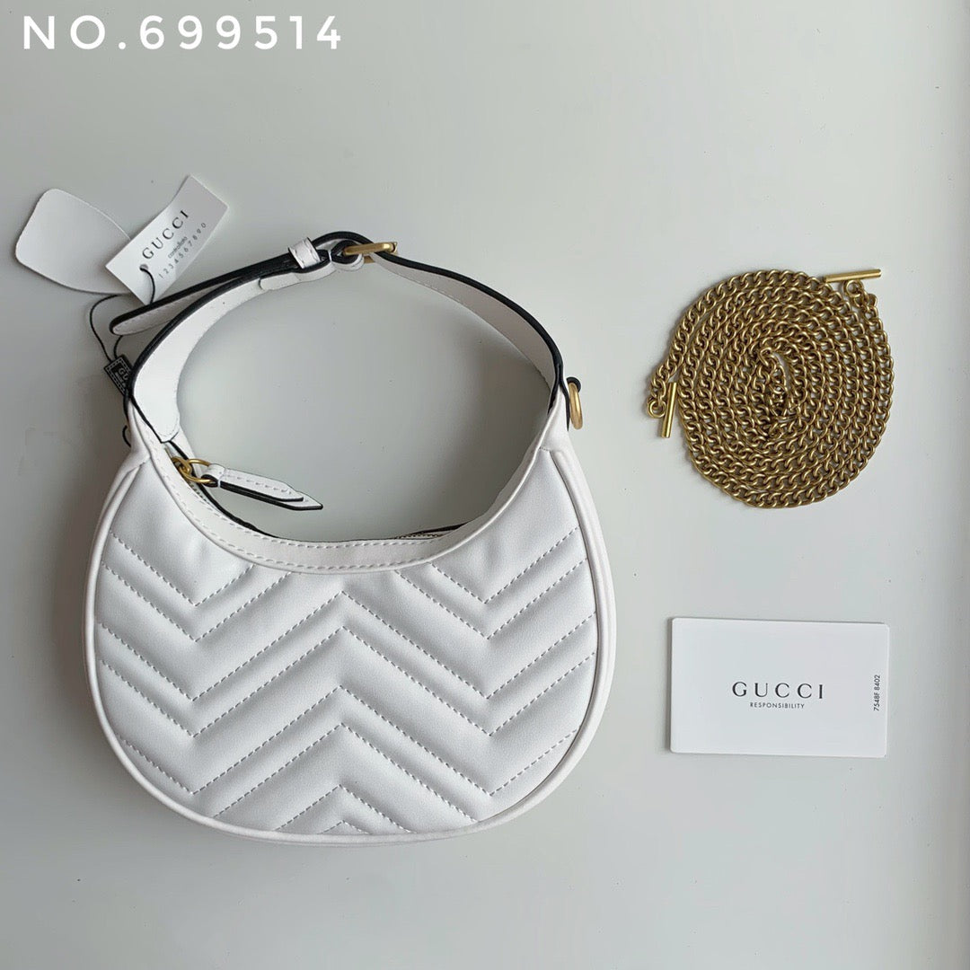 Bolso Gucci Marmount Blanco de piel