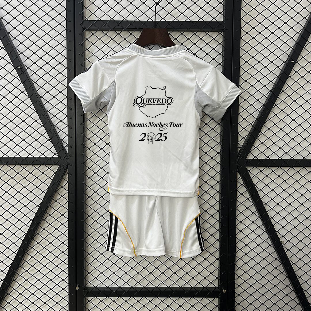 Real Madrid 2025/26 Home x Quevedo Tour 2025 Kids Version