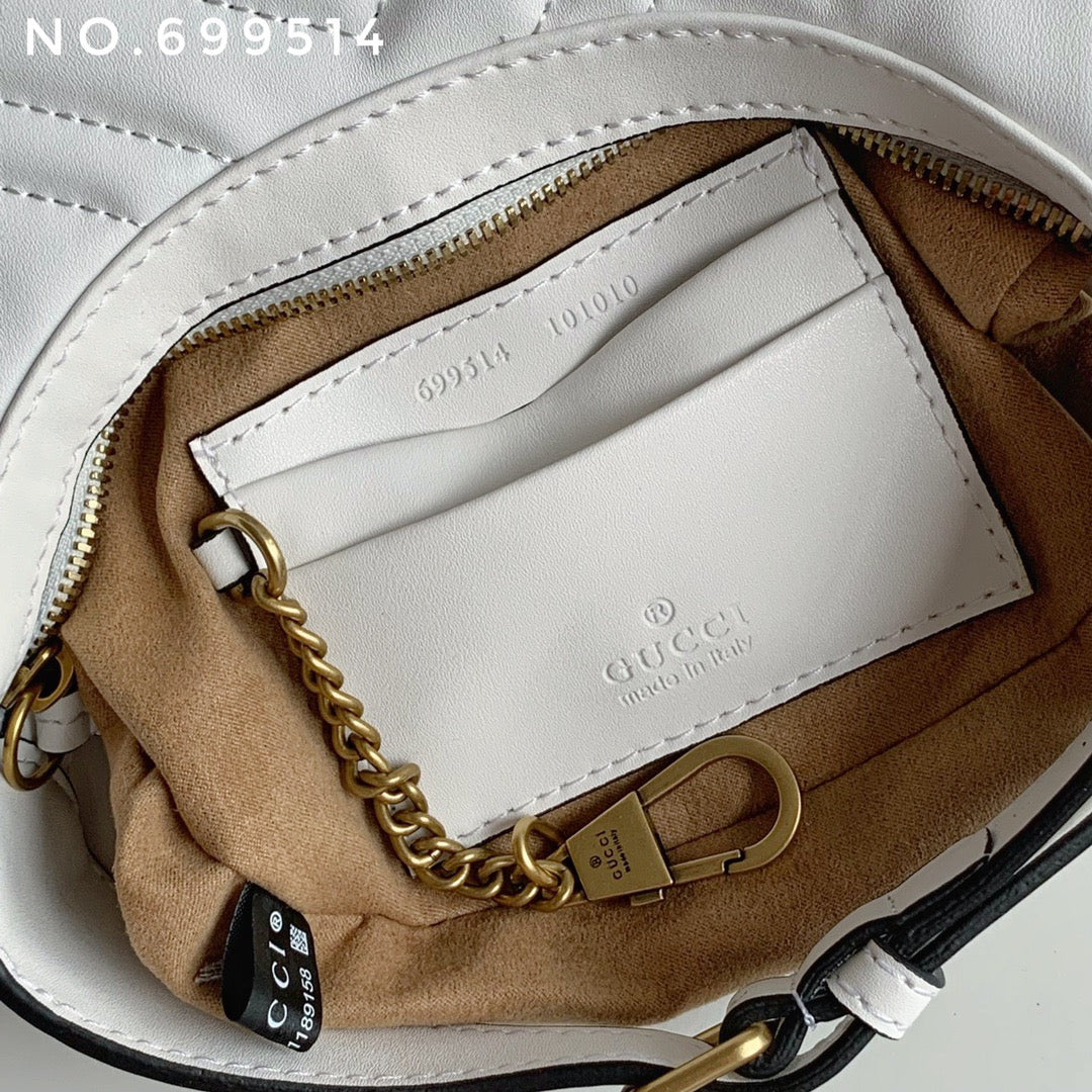 Bolso Gucci Marmount Blanco de piel
