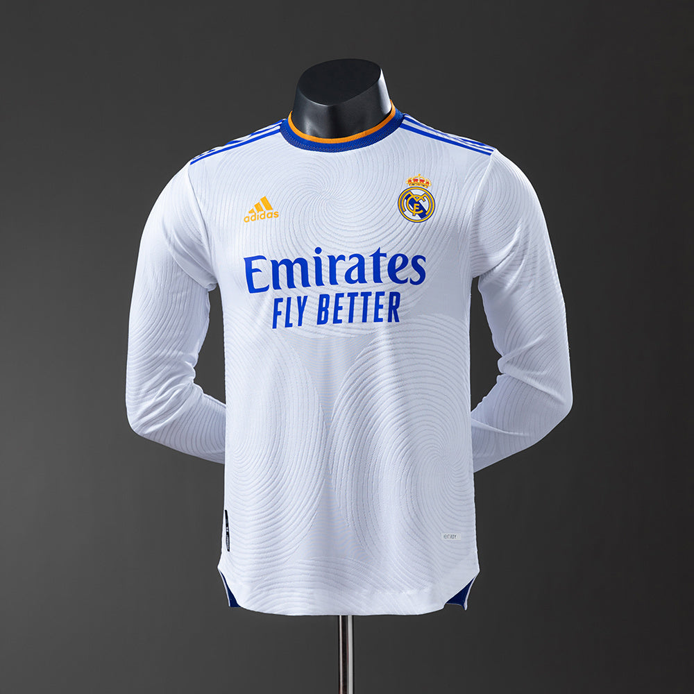 Real Madrid retro 2021/22 Home Manga Larga