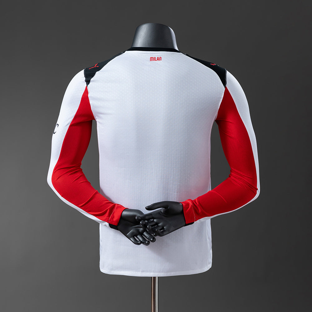 AC Milan 2025/26 Away Player Version Manga Larga