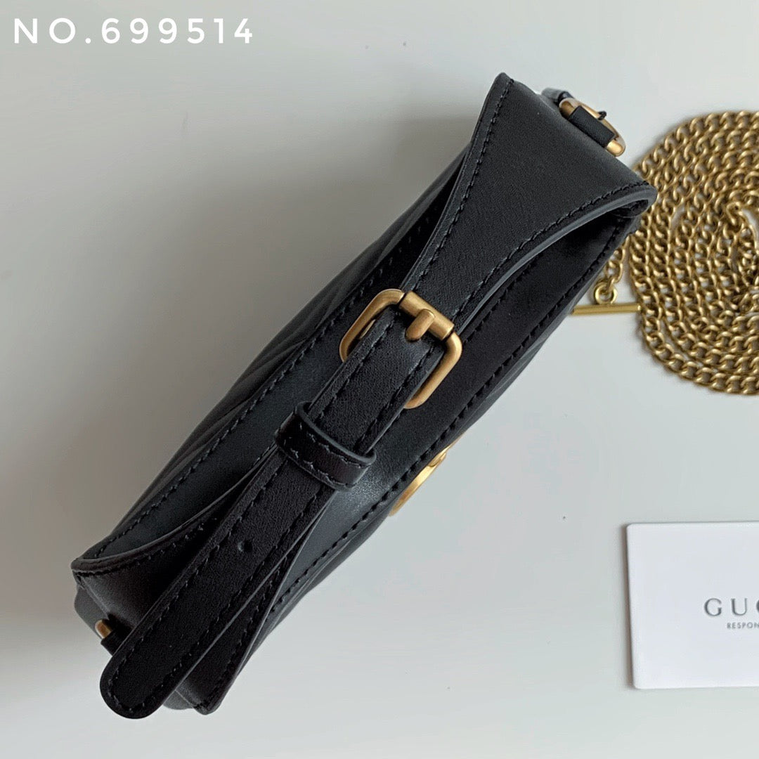 Bolso Gucci Marmount Negro de piel