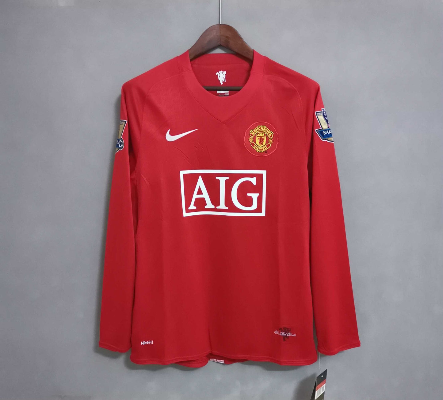 Manchester United - Manga larga retro 2007/08 Home