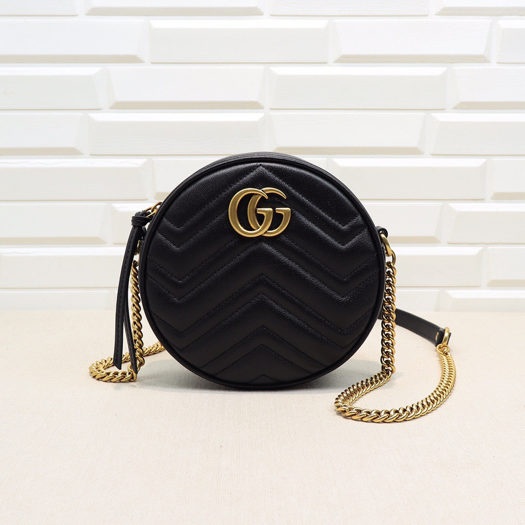 Bolso Gucci Marmount gg redondo negro