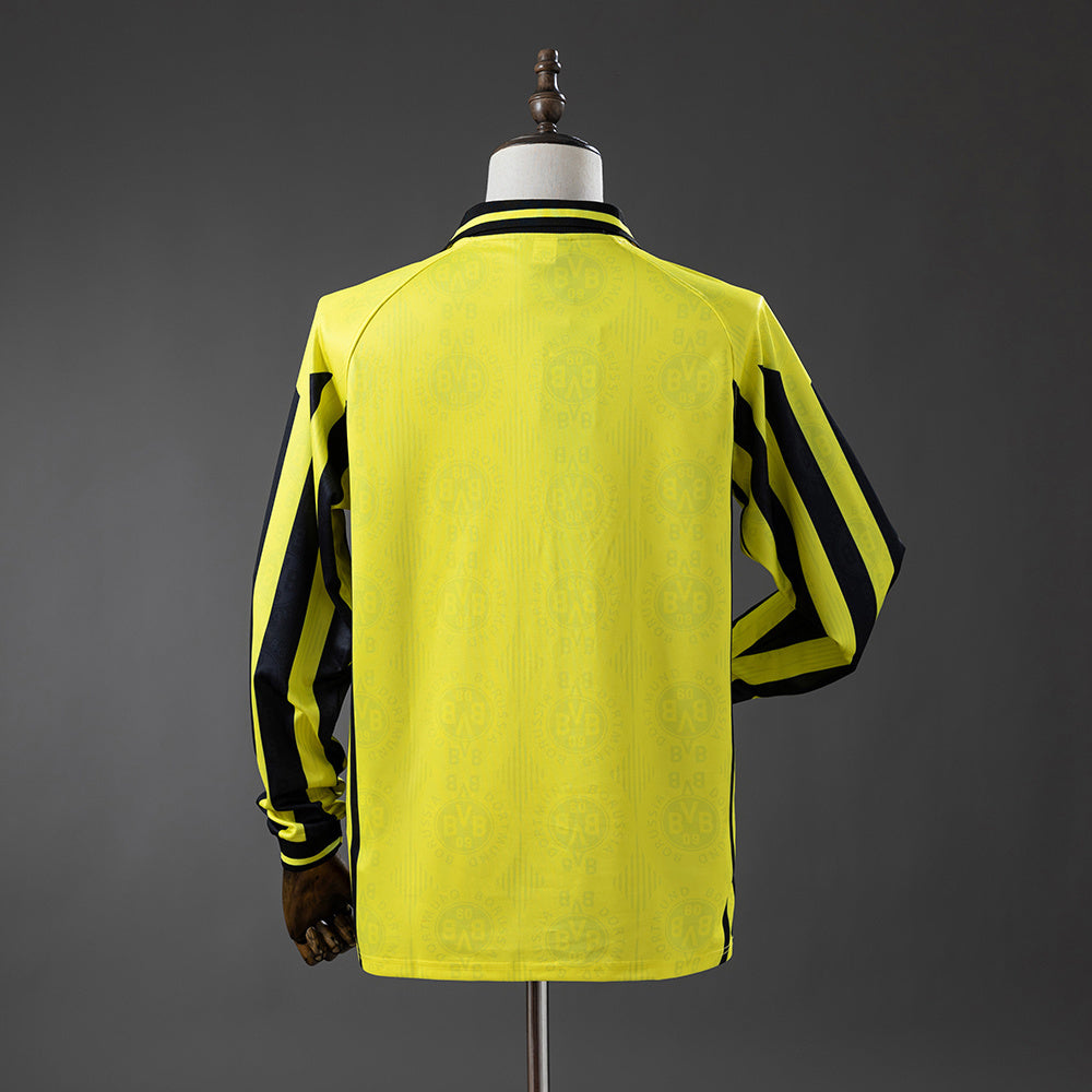 Borussia Dortmund retro 1996/97 Home Fan Version Manga Larga