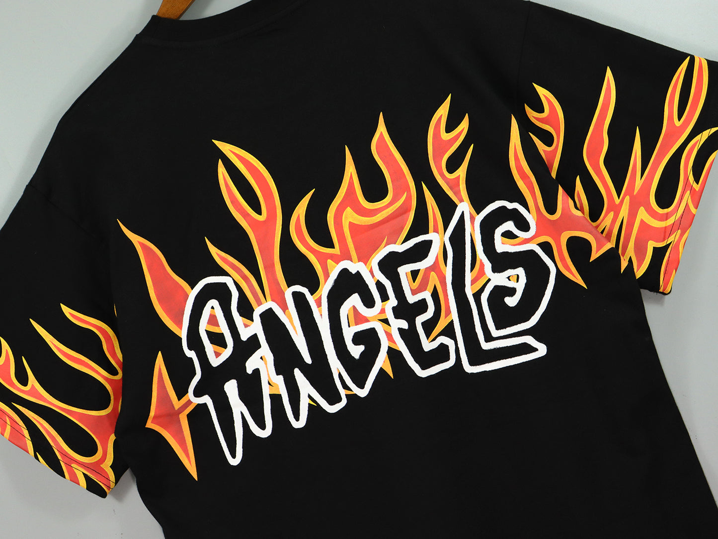 Camiseta Palm Angels Fire Letras