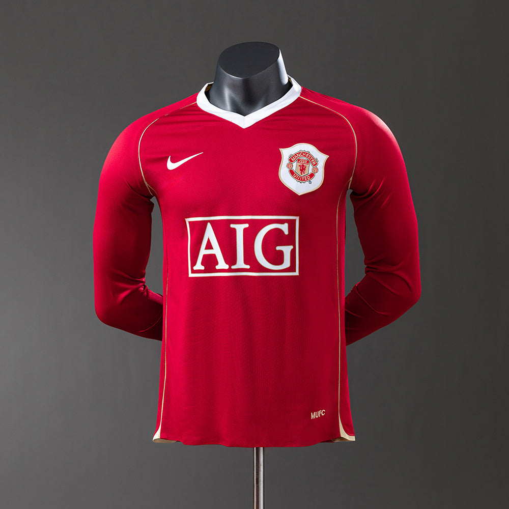 Manchester United retro 2006/07 Home Manga Larga