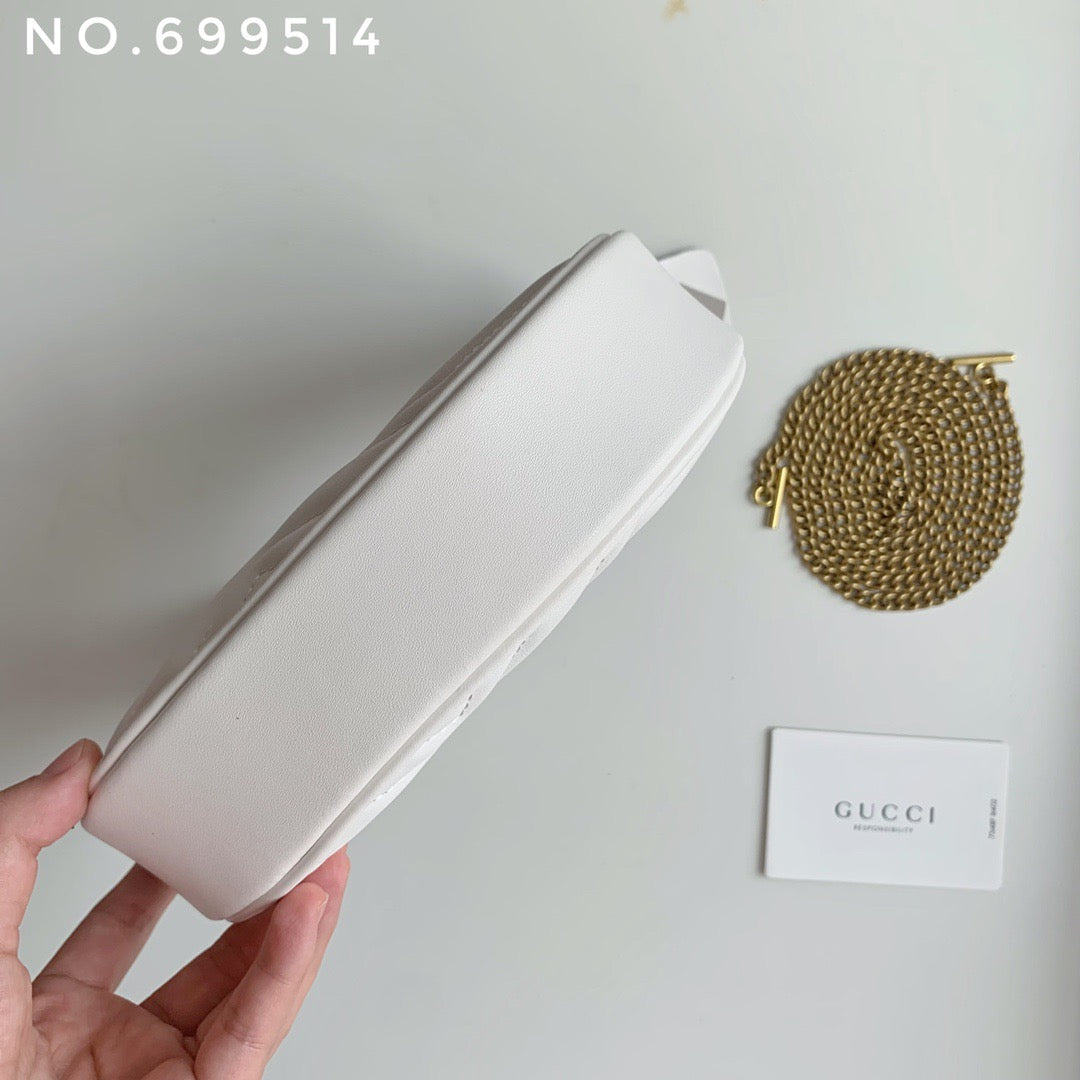 Bolso Gucci Marmount Blanco de piel