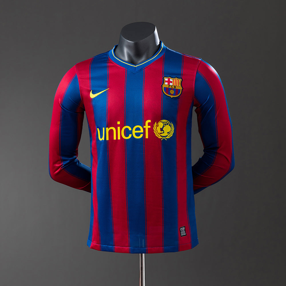 Fútbol Club Barcelona retro 2009/10 Home Manga Larga