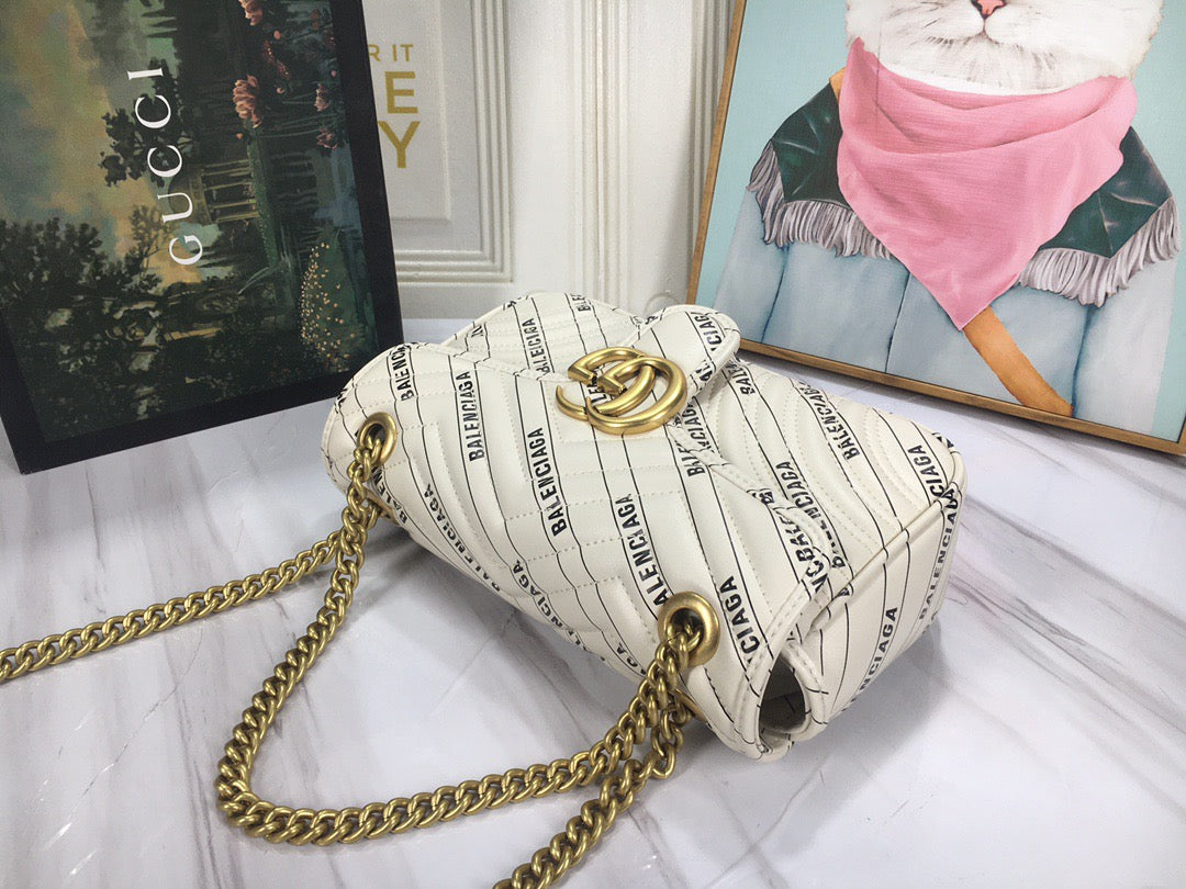Bolso Gucci x Balenciaga Marmont Gg Claro