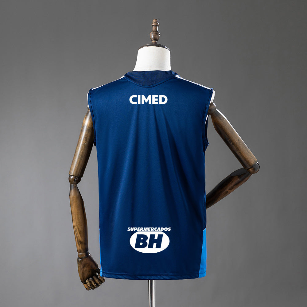 Cruzeiro 2026/27 All Sponsor Training Sin Mangas Azul Oscuro