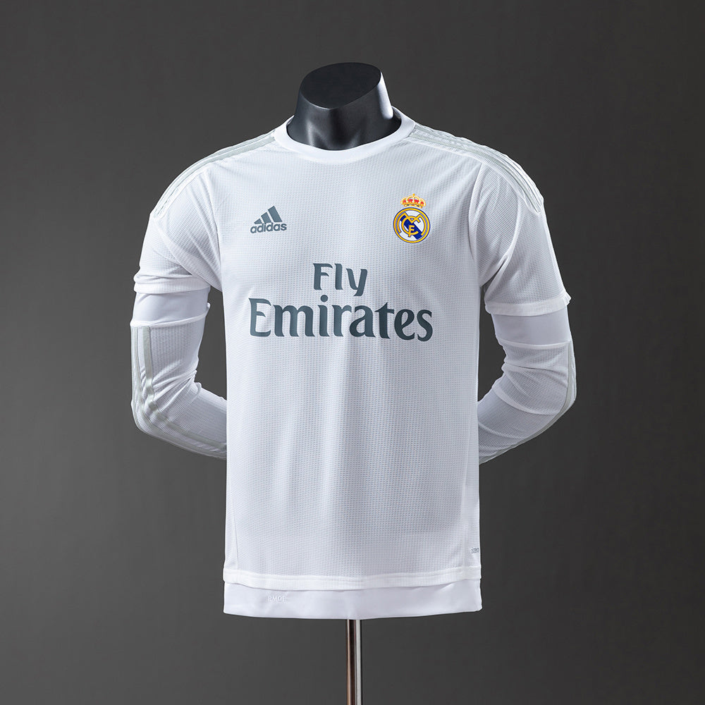 Real Madrid retro 2015/16 Home Manga Larga