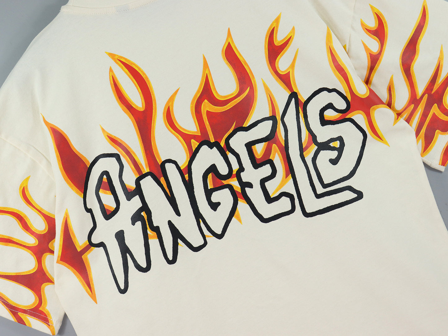 Camiseta Palm Angels Fire Letras