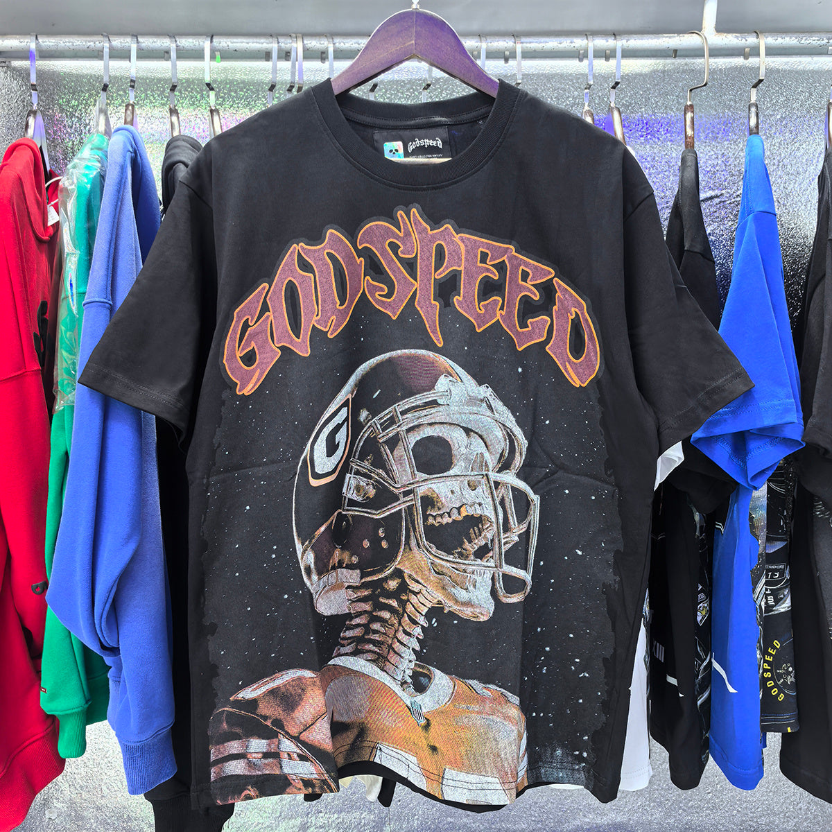 Camiseta Godspeed baseball negro