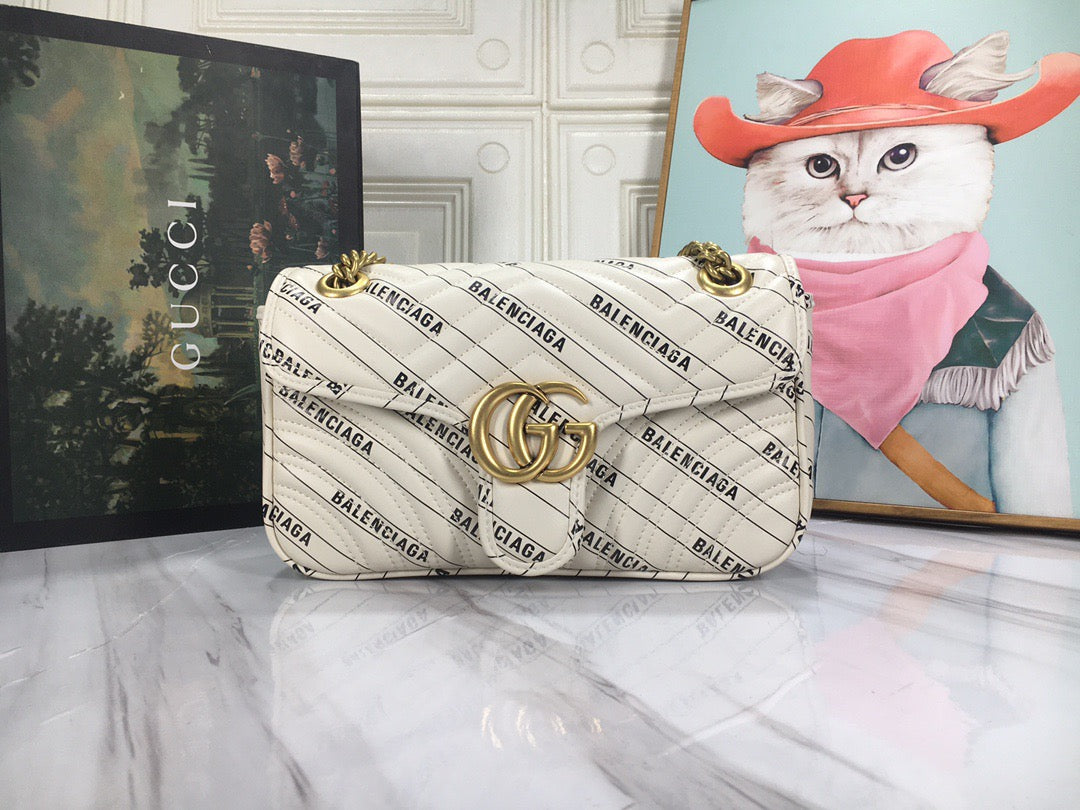 Bolso Gucci x Balenciaga Marmont Gg Claro