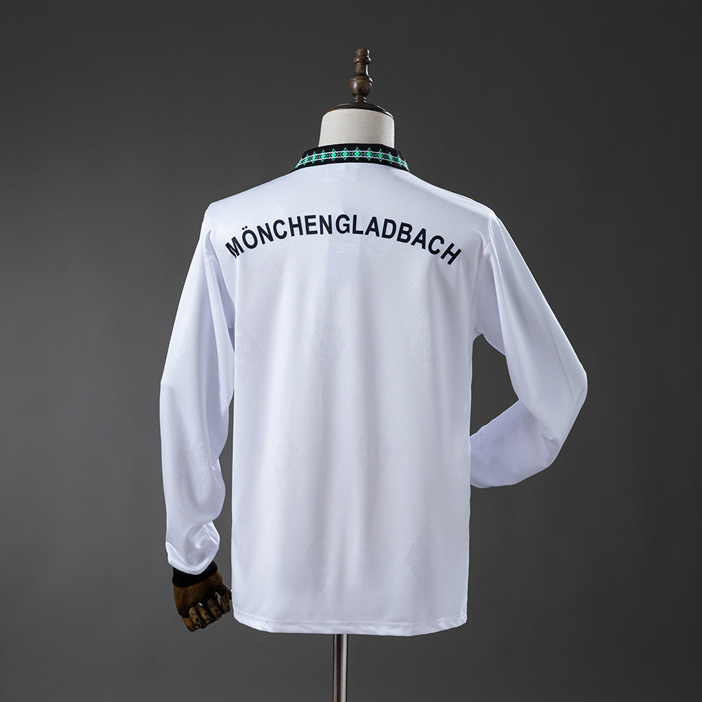 Borussia Monchengladbach retro 1995/96 Home Fan Version Manga Larga