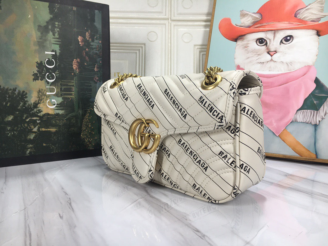 Bolso Gucci x Balenciaga Marmont Gg Claro