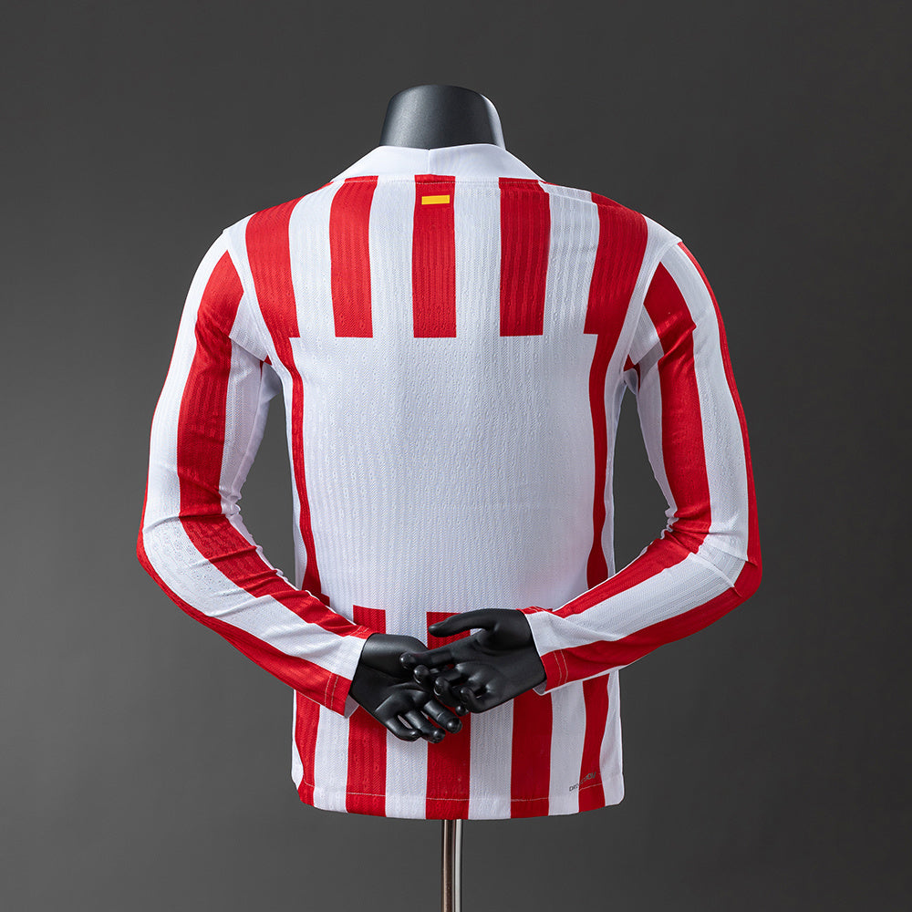 Atlético de Madrid 2025/26 Home Player Version Manga Larga