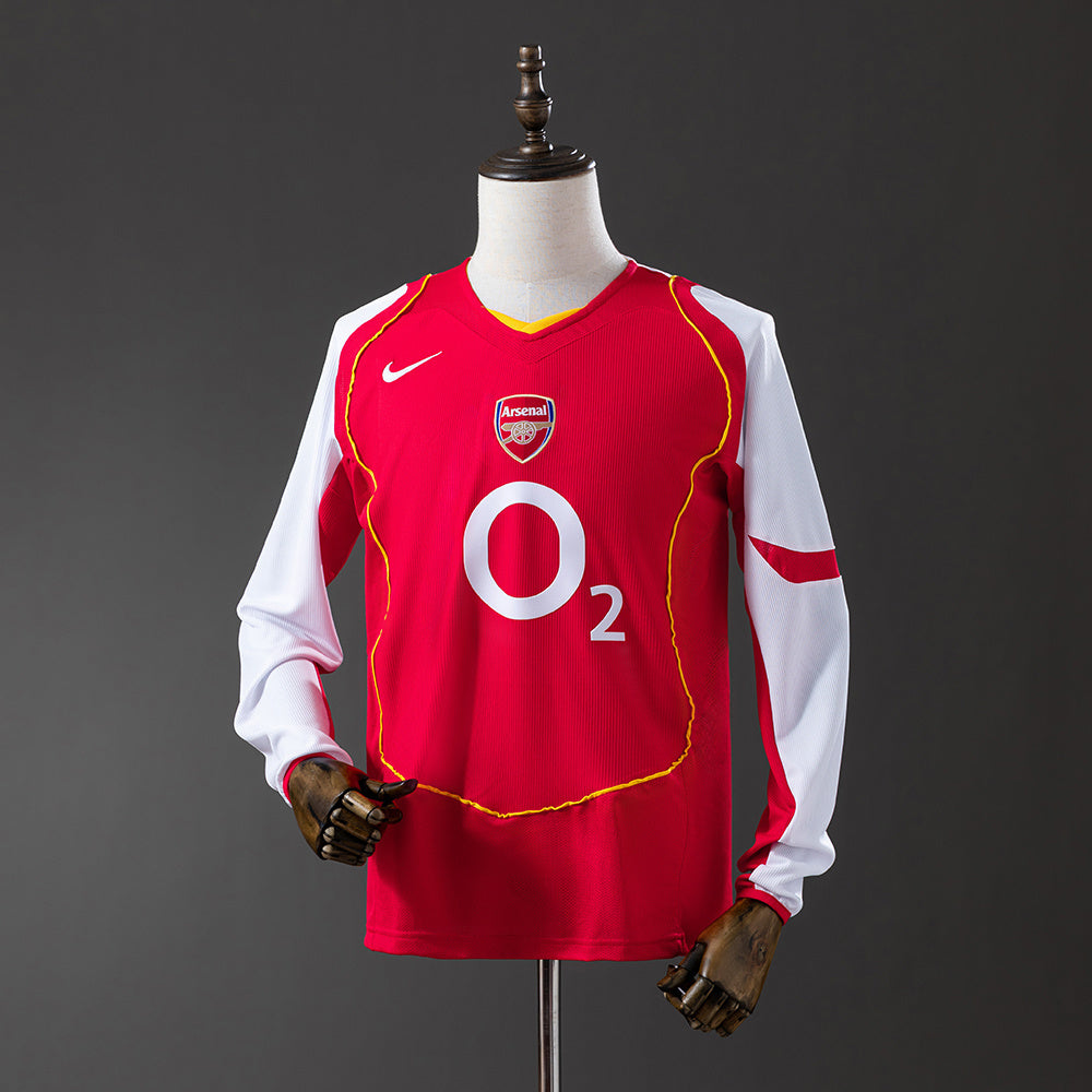 Arsenal retro 2004/05 Home Manga Larga