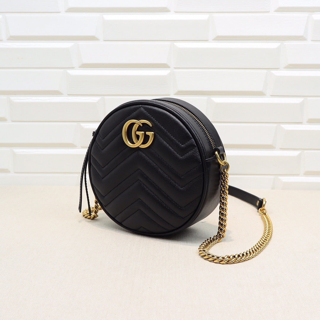 Bolso Gucci Marmount gg redondo negro