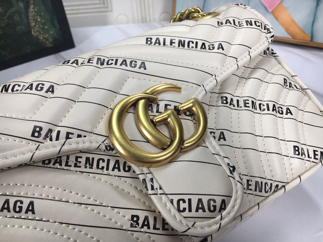 Bolso Gucci x Balenciaga Marmont Gg Claro
