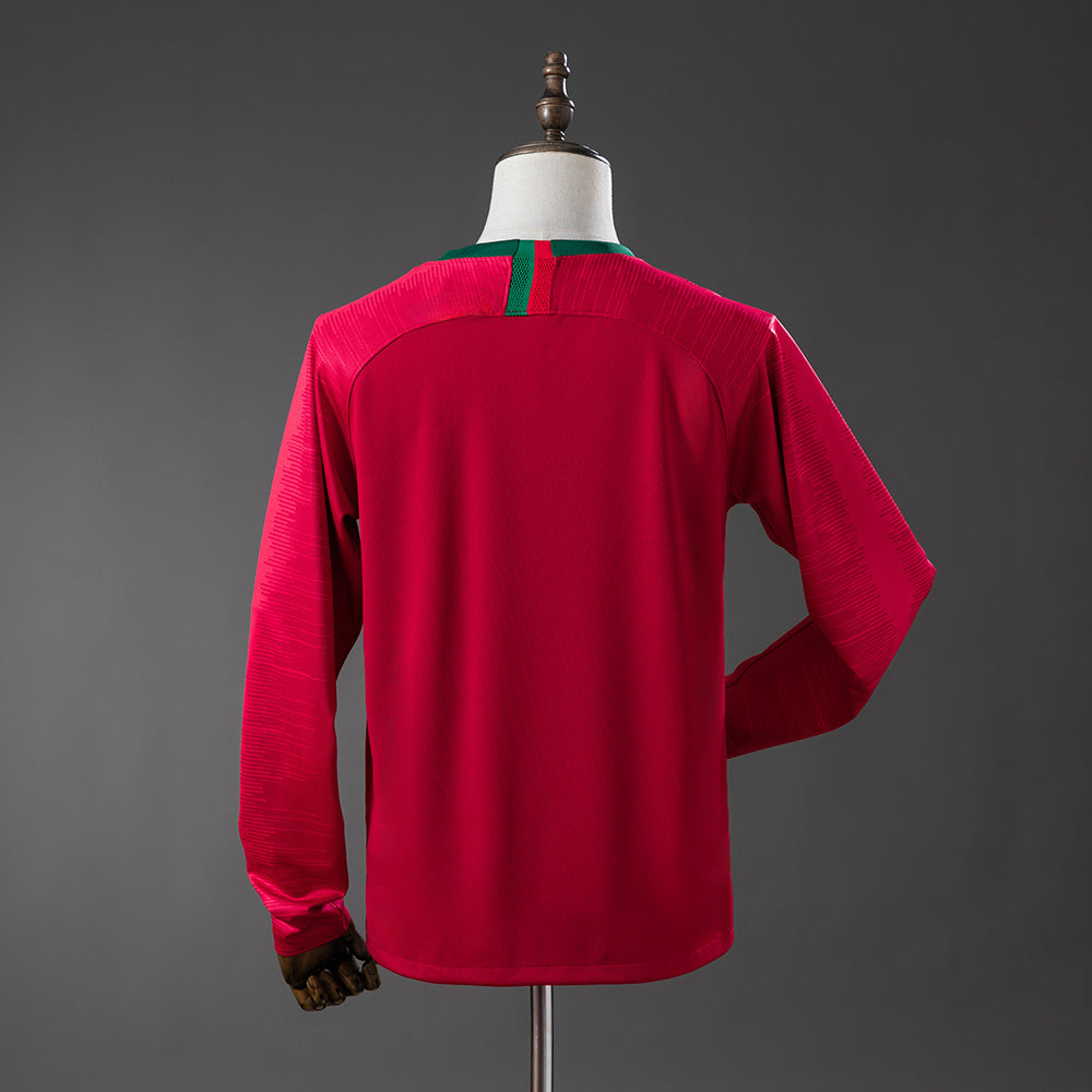 Portugal retro 2018 Home Manga Larga