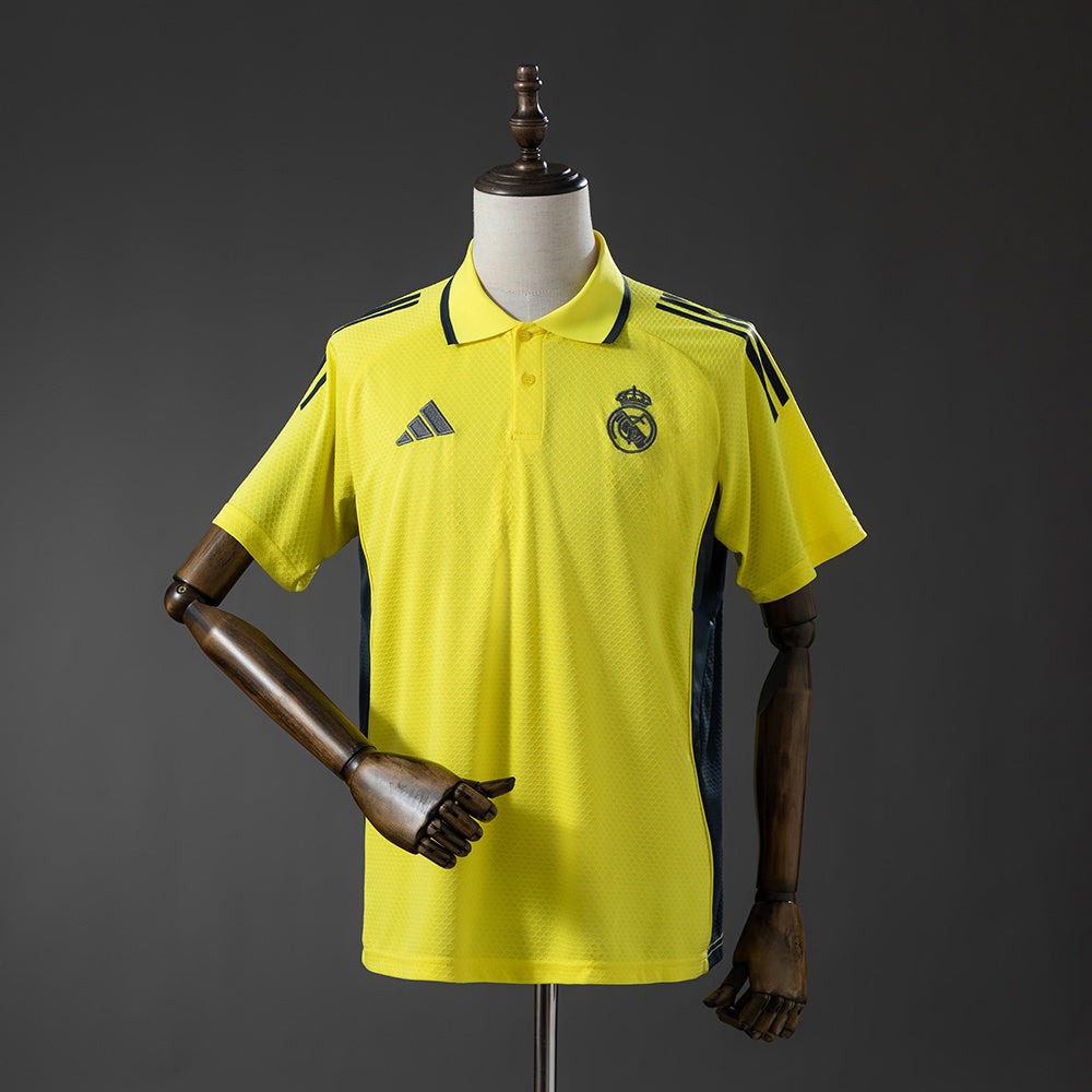 Real Madrid 2025/26 Polo Amarillo