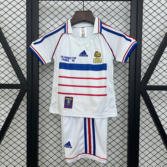 Francia retro 1998 Away Kids Version