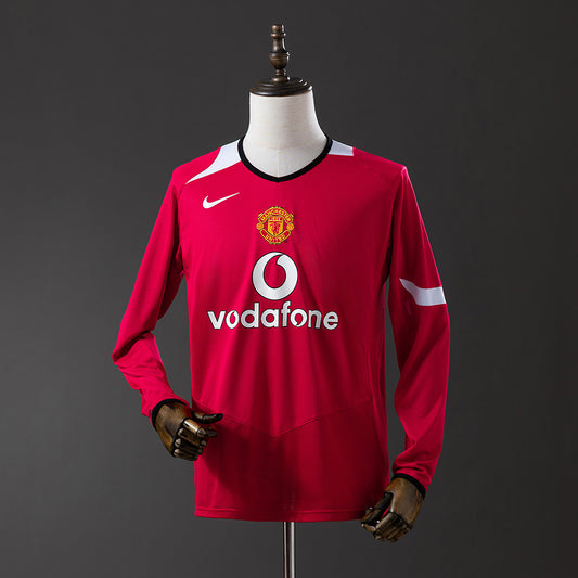 Manchester United retro 2004/06 Home Manga Larga