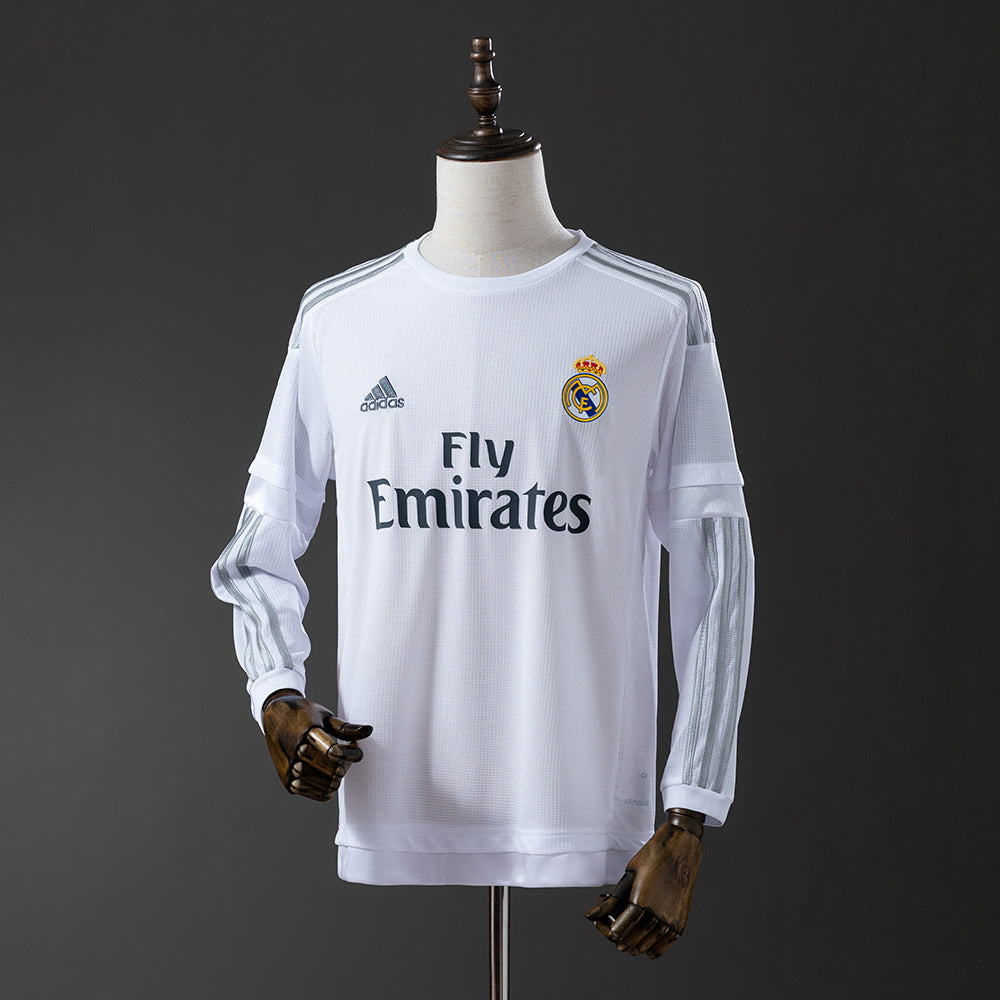 Real Madrid retro 2015/16 Home Manga Larga