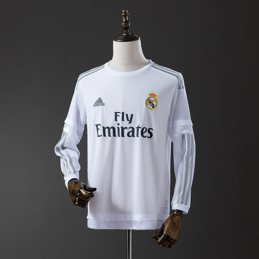 Real Madrid retro 2015/16 Home Manga Larga