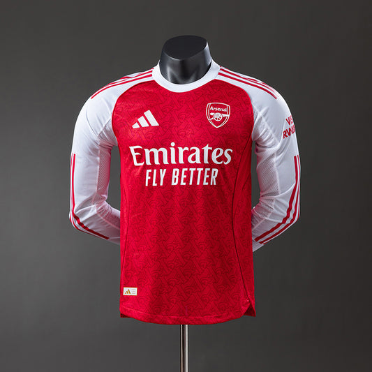 Arsenal 2025/26 Home Manga Larga Versión Jugador