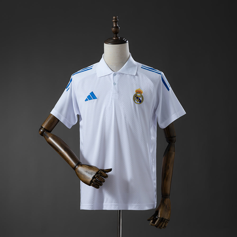 Real Madrid 2025/26 Polo Blanco