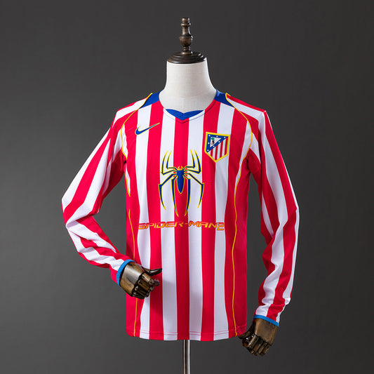 Atlético de Madrid retro 2004/05 Home Manga Larga