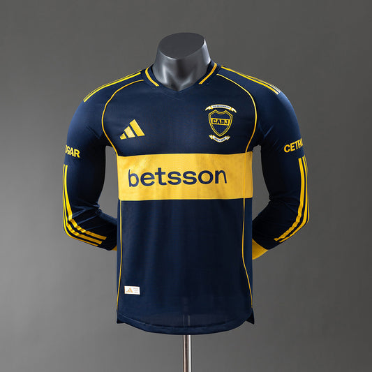 Boca Juniors 2025/26 Home Player Version Manga Larga