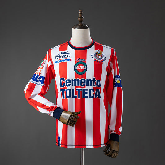 Guadalajara 2002/03 Home Retro Manga Larga