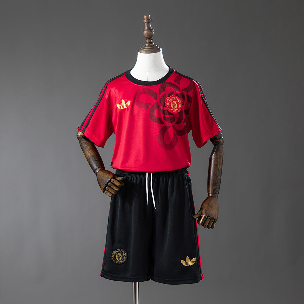 Manchester United 2025/26 Kit Rojo Niños