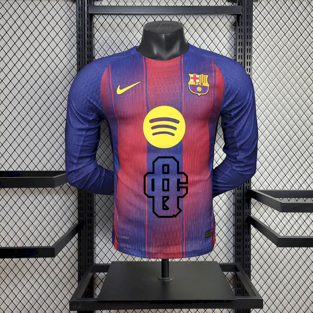 Fútbol Club Barcelona 2025/26 Home x Quevedo Tour 2025 Manga Larga