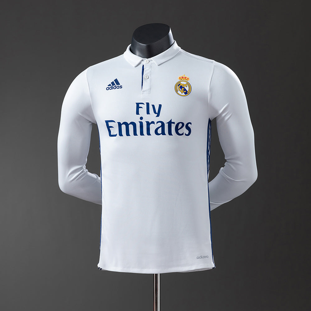 Real Madrid retro 2016/17 Home Manga Larga
