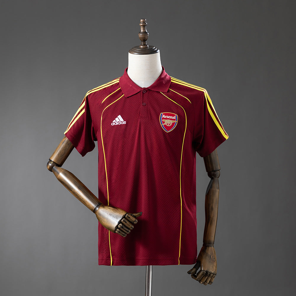 Arsenal 2025/26 Polo Burdeos
