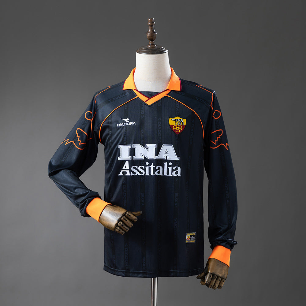 Roma retro 1999/00 Third Fan Version Manga Larga