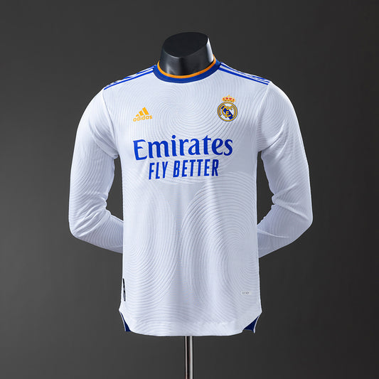 Real Madrid retro 2021/22 Home Manga Larga