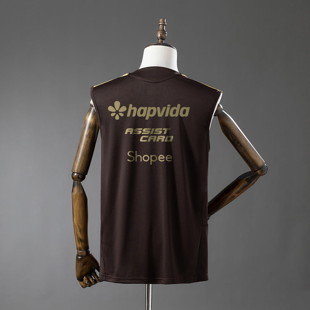 Flamengo 2026/27 Training Marrón Sin Mangas Versión Sponsor