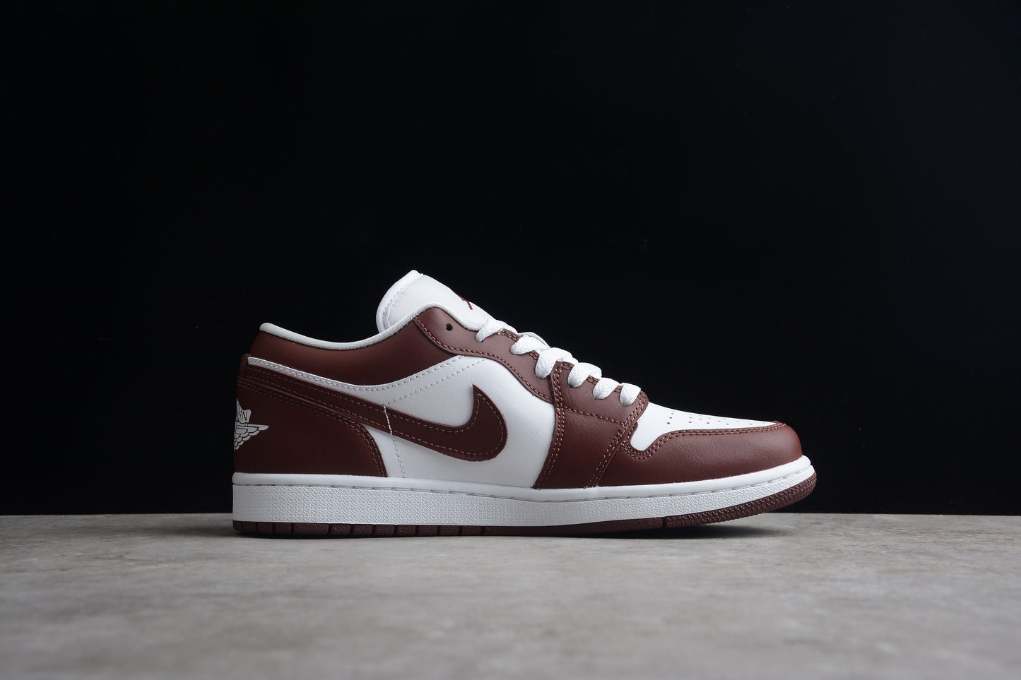 Nike Air Jordan 1 Low Marron - blanca