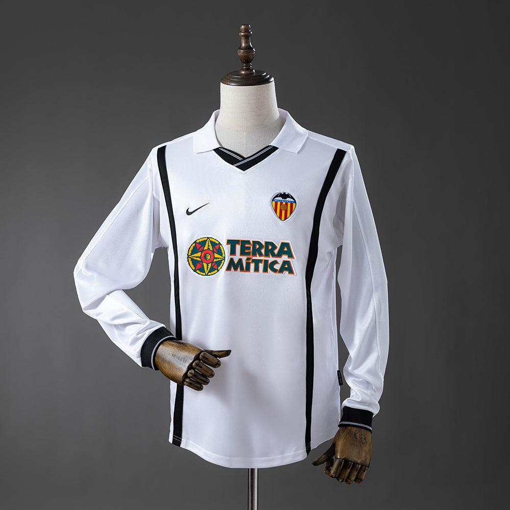 Valencia 2000/01 Retro Manga Larga