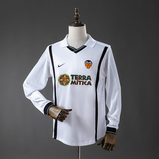 Valencia 2000/01 Retro Manga Larga
