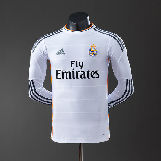 Real Madrid retro 2013/14 Home Manga Larga
